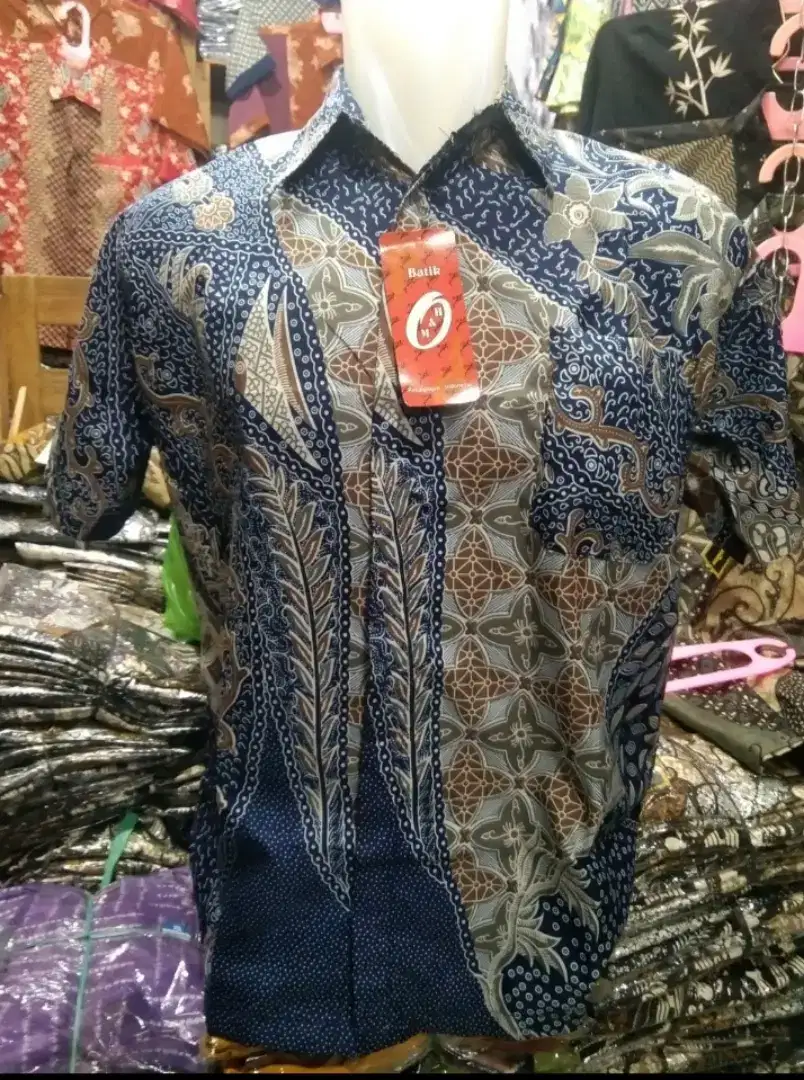 baju batik lengan pendek