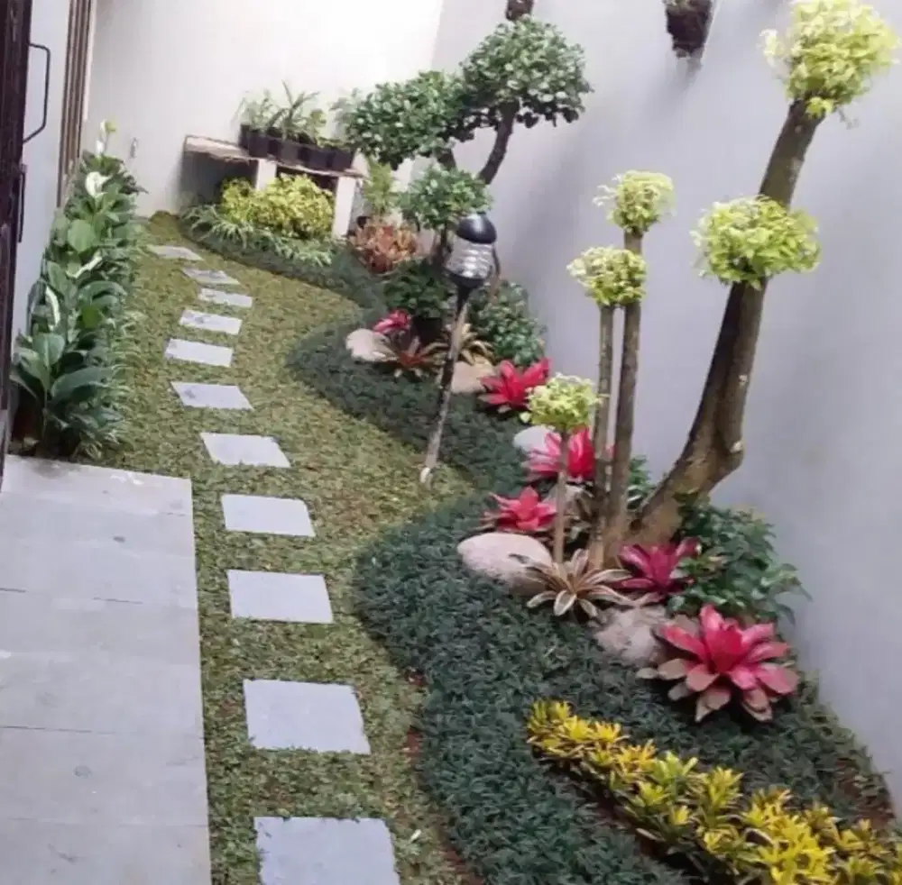 Hunian nyaman dengan taman minimalis murah