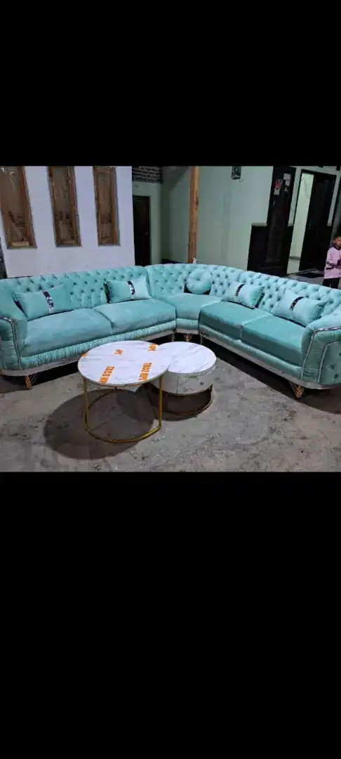 Sofa MODERN SUDUT TURKI + MEJA