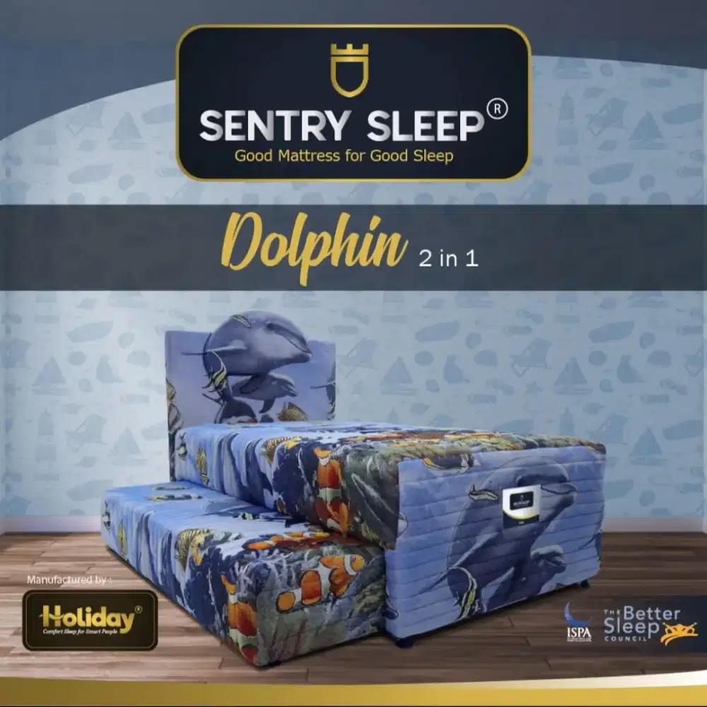 Sentry Sleep Springbed Sorong/2in1 Dolphin Kasur Springbed Anak