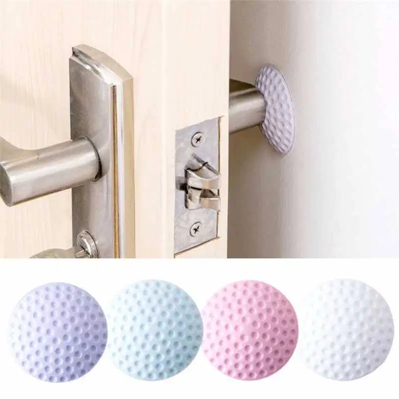 8 Pcs Karet Penahan Pintu Rumah Model Bola Golf Warna Putih