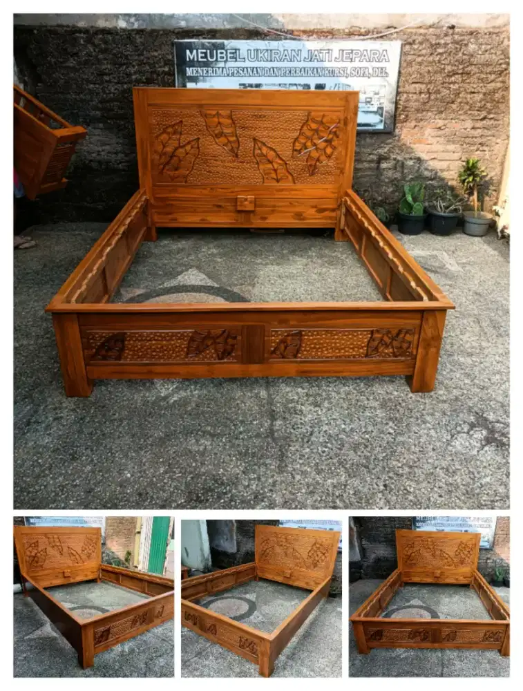 Dipan minimalis daun jati