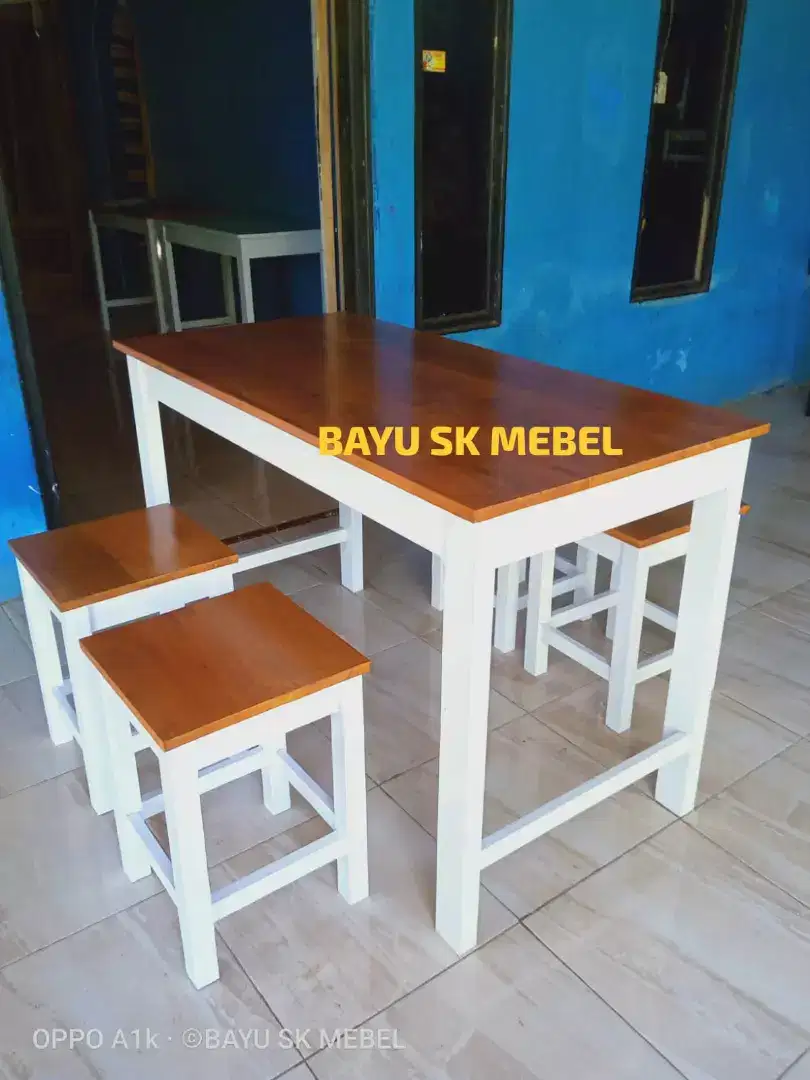 Set meja kursi cafe kedai warung makan warmindo dll