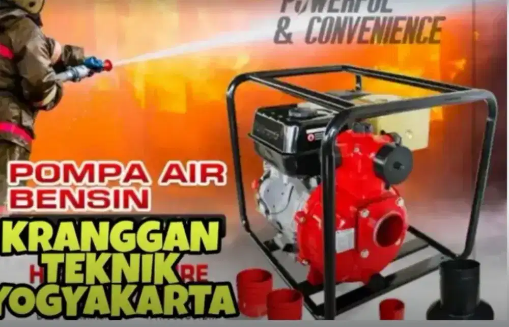 (KRANGGAN TEKNIK)pompa sawah pemadam kebakaran alkon bensin fire pump