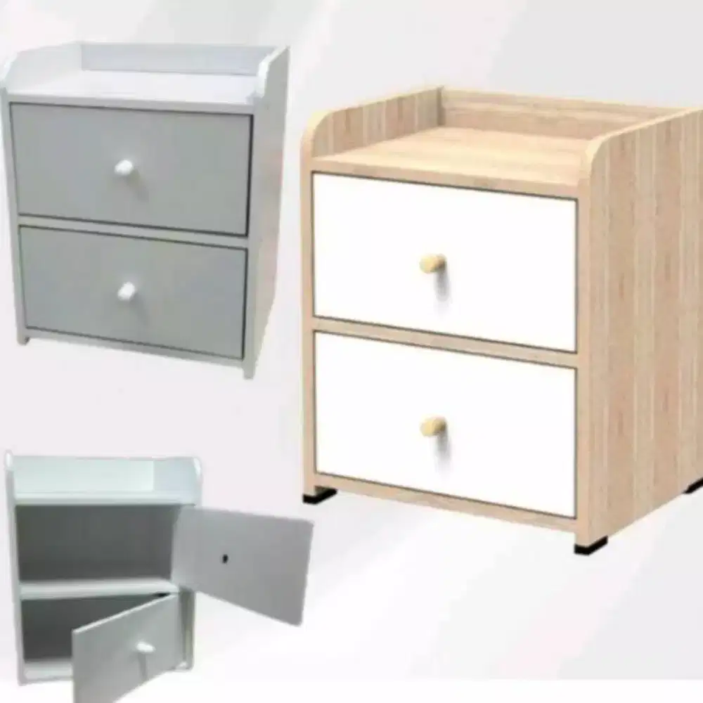 Meja Nakas Kecil - Bed Side Table - Laci Serbaguna - Meja Samping