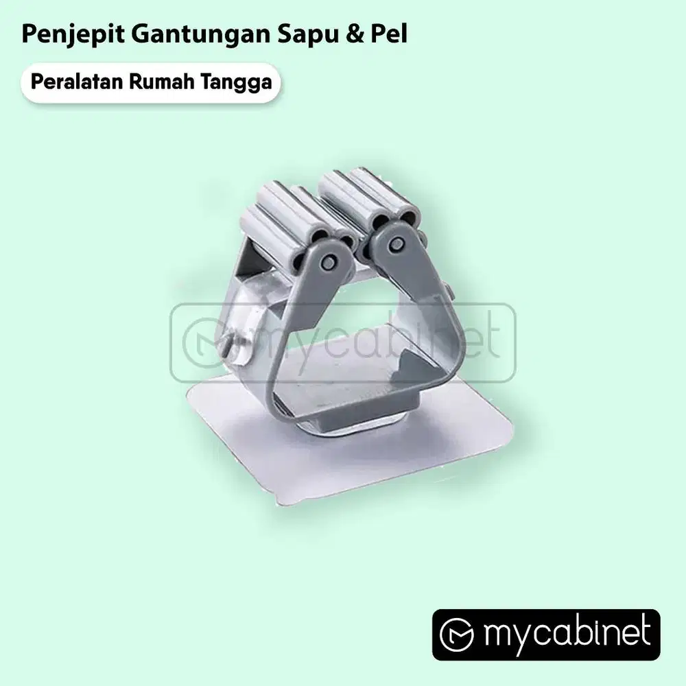 Gantungan Penjepit Sapu Pel Mop Broom Clip Holder Multifungsi