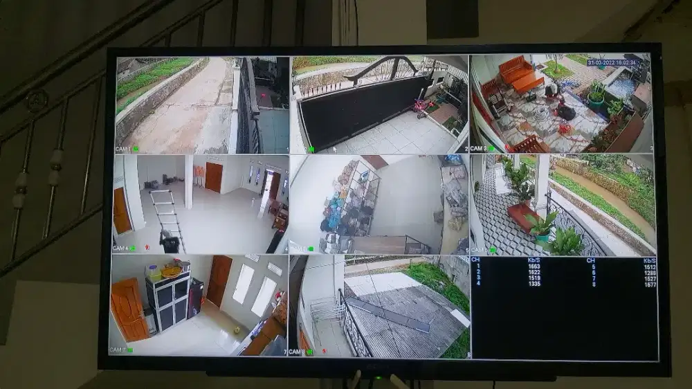 Obral Paket CCTV 4 Kamera 2 MP Full HD + Pemasangan & Bisa Online HP