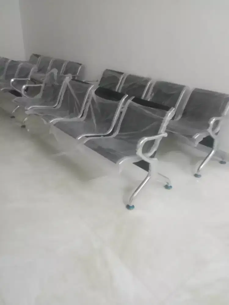 KURSI TUNGGU BANDARA 4 DUDUKAN BARU FREE ONGKIR PASANG COD