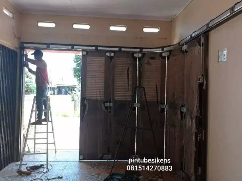 Jual rel pintu besi garasi