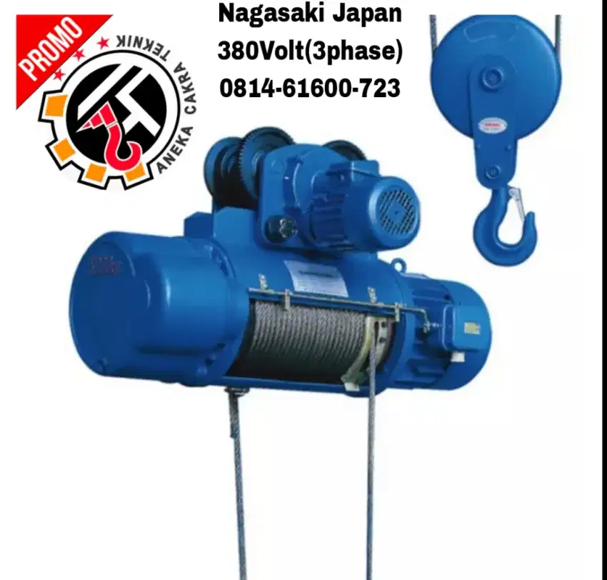 Electric Wire Rope Hoist 5 Ton x 12 Meter Tokyo lift Japan