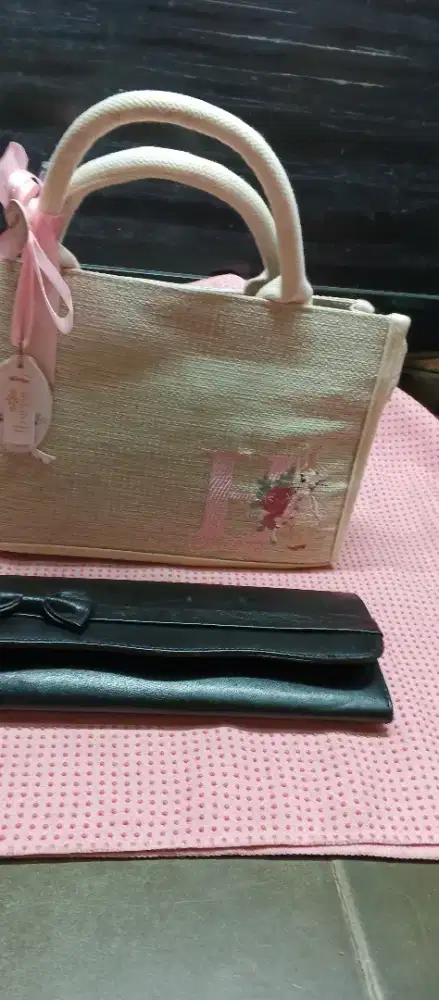 Women handbag tas rajut canvas