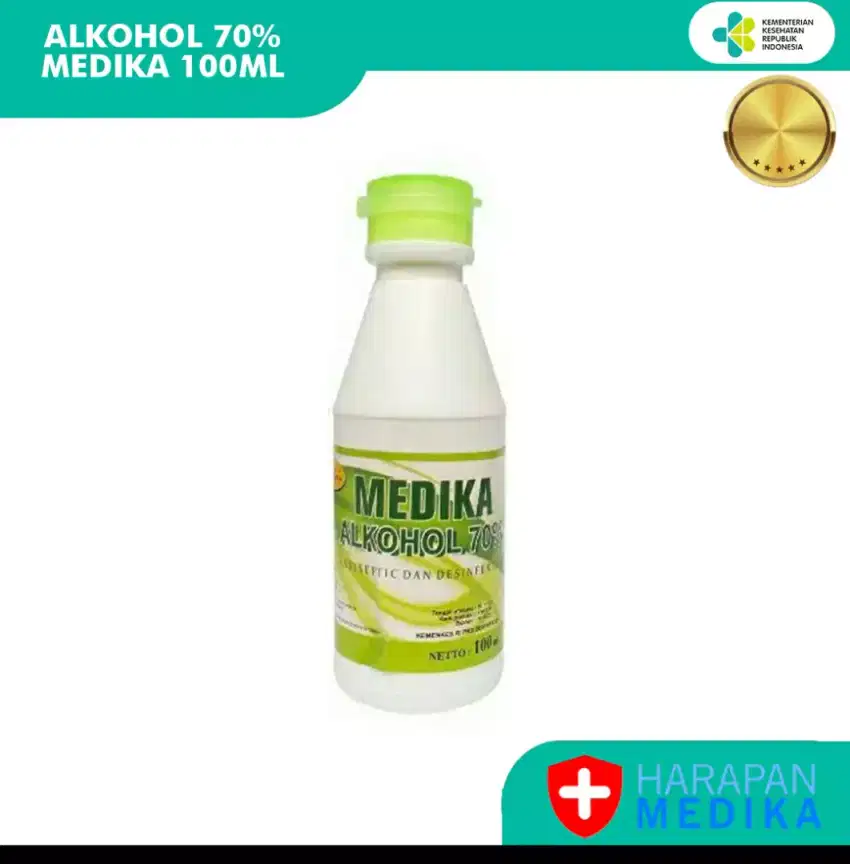 Alkohol 70% medika ukuran 100ml