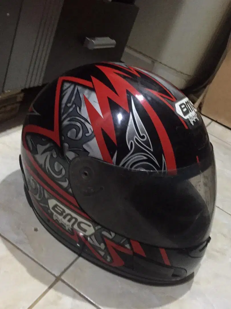 Helm fullface berSNI merk bmc asli ( size L)