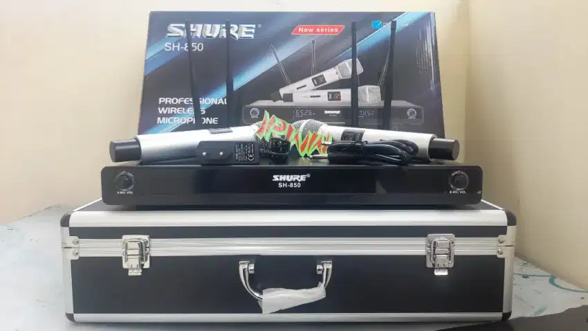 Mic WireleSs Shure SH 850 Bisa Rubah Frequency Grade A