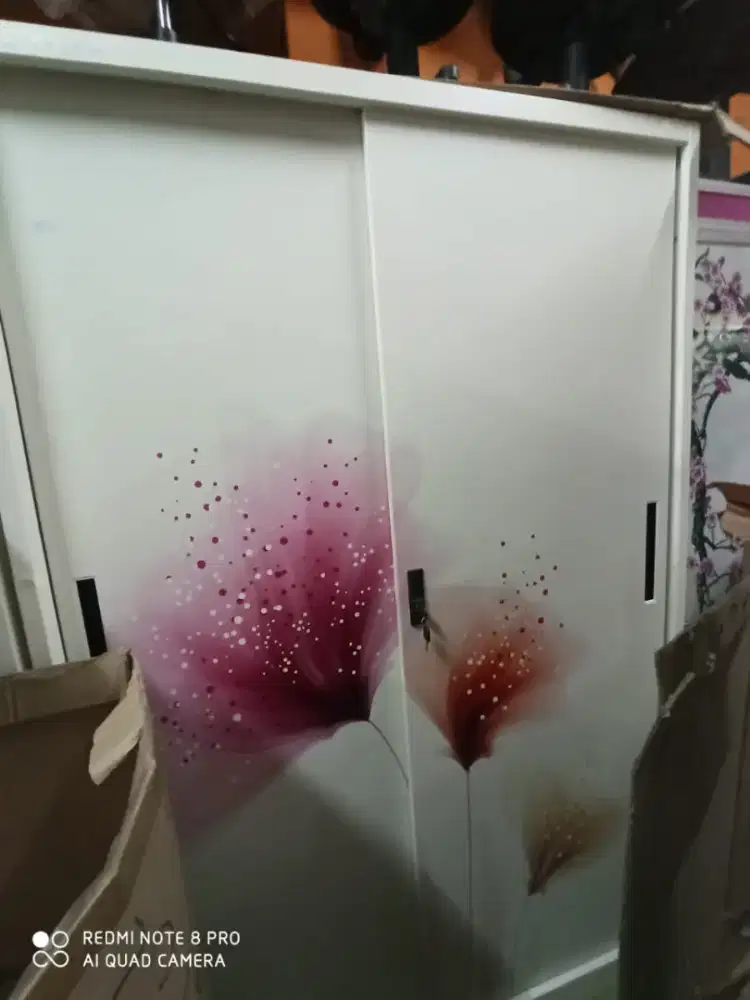 Lemari Besi Baju 2 Pintu Sliding / Lemari Besi Pakaian 2 Pintu 33