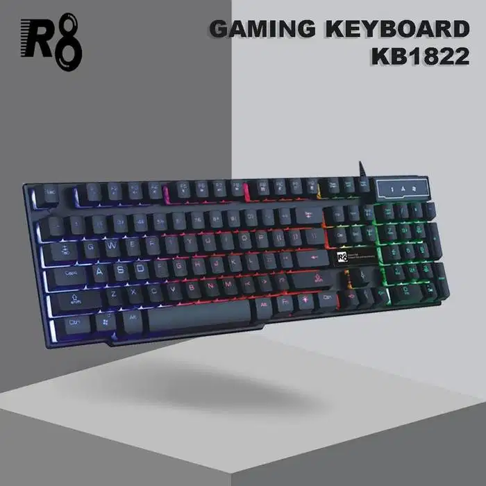 Keyboard Gaming KB1822 with LED Letter illuminated