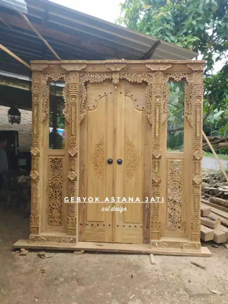 Pintu gebyok minimalis