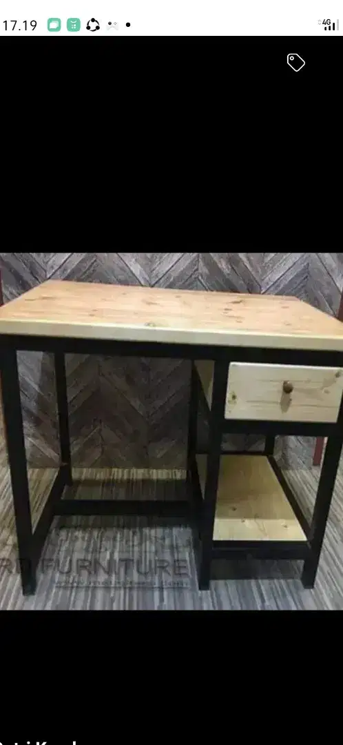 Meja belajar dari kayu jati Belanda