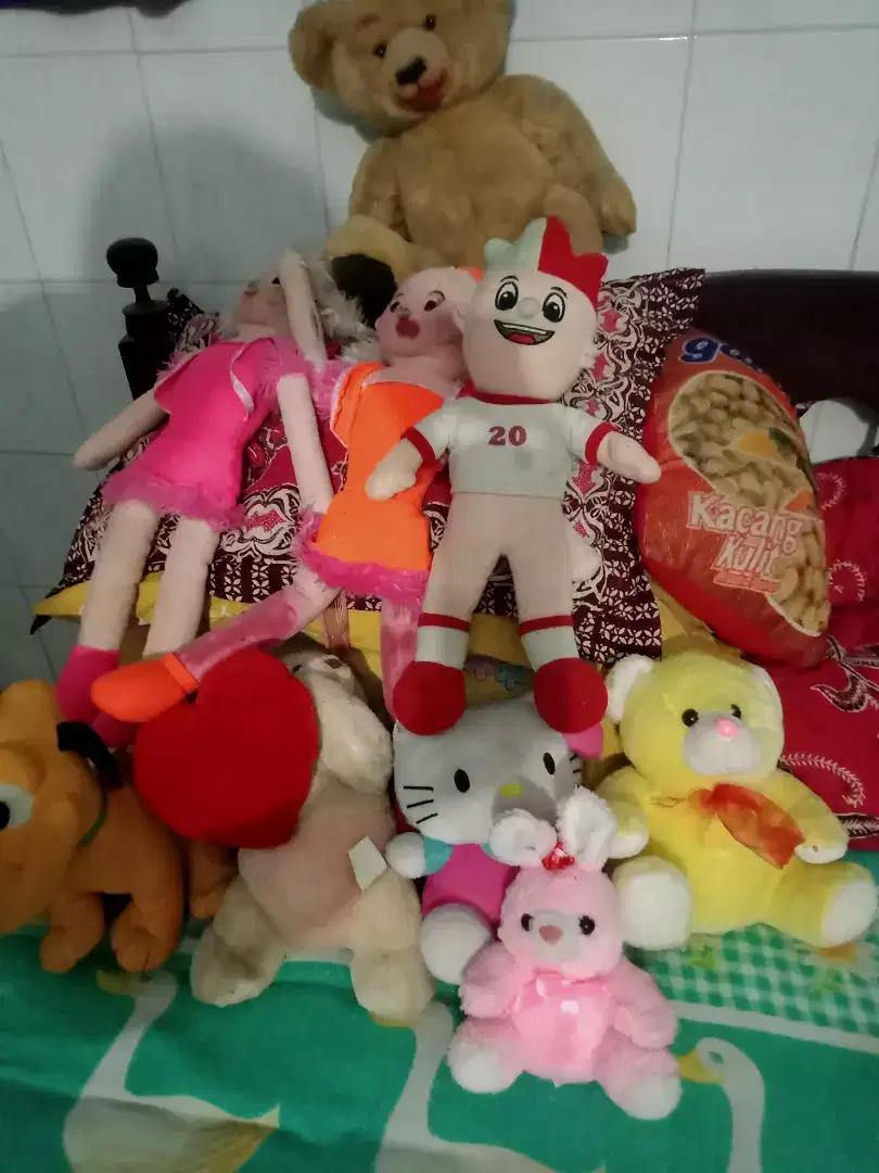 Boneka second (borong) 10 macam. Berbagai jenis & ukuran