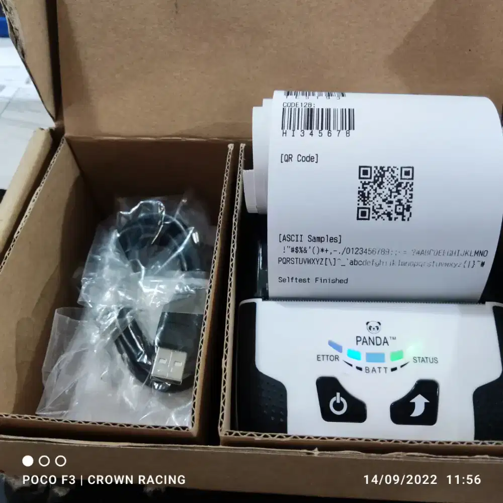 Printer Panda PRJ80B 80mm mulus minus baterai