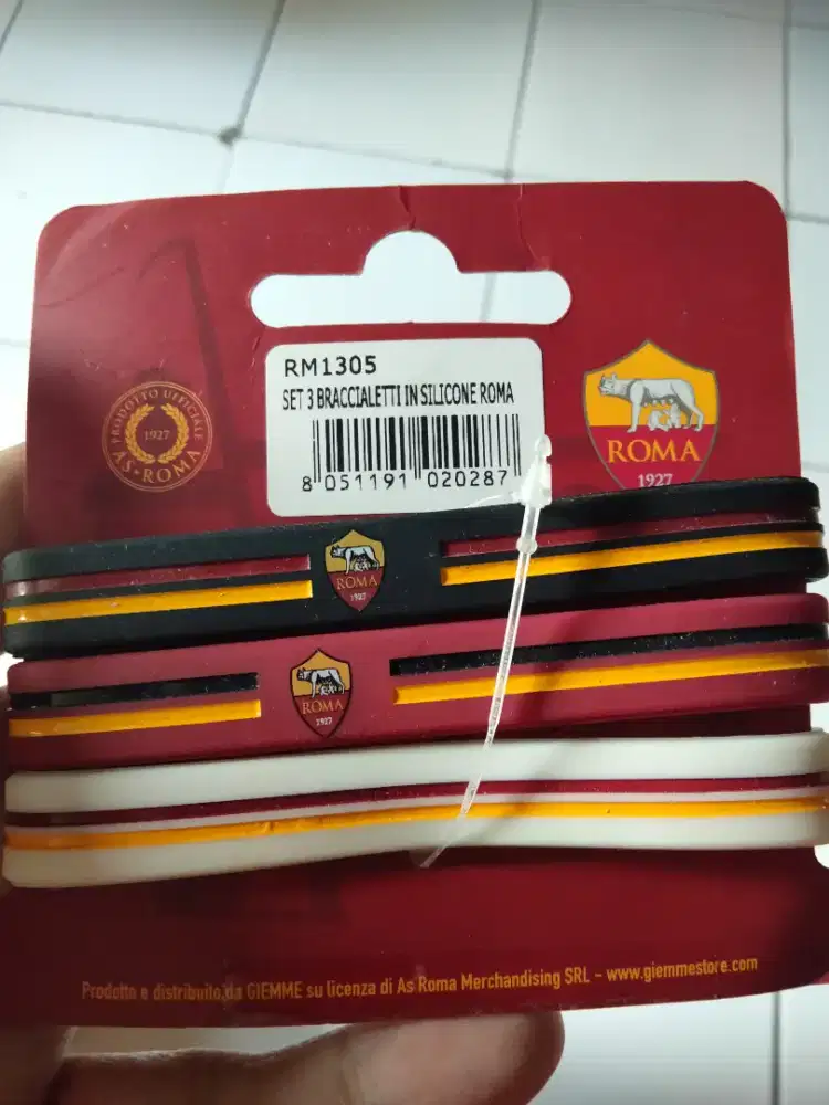 Gelang karet silicon AS Roma official merchandise