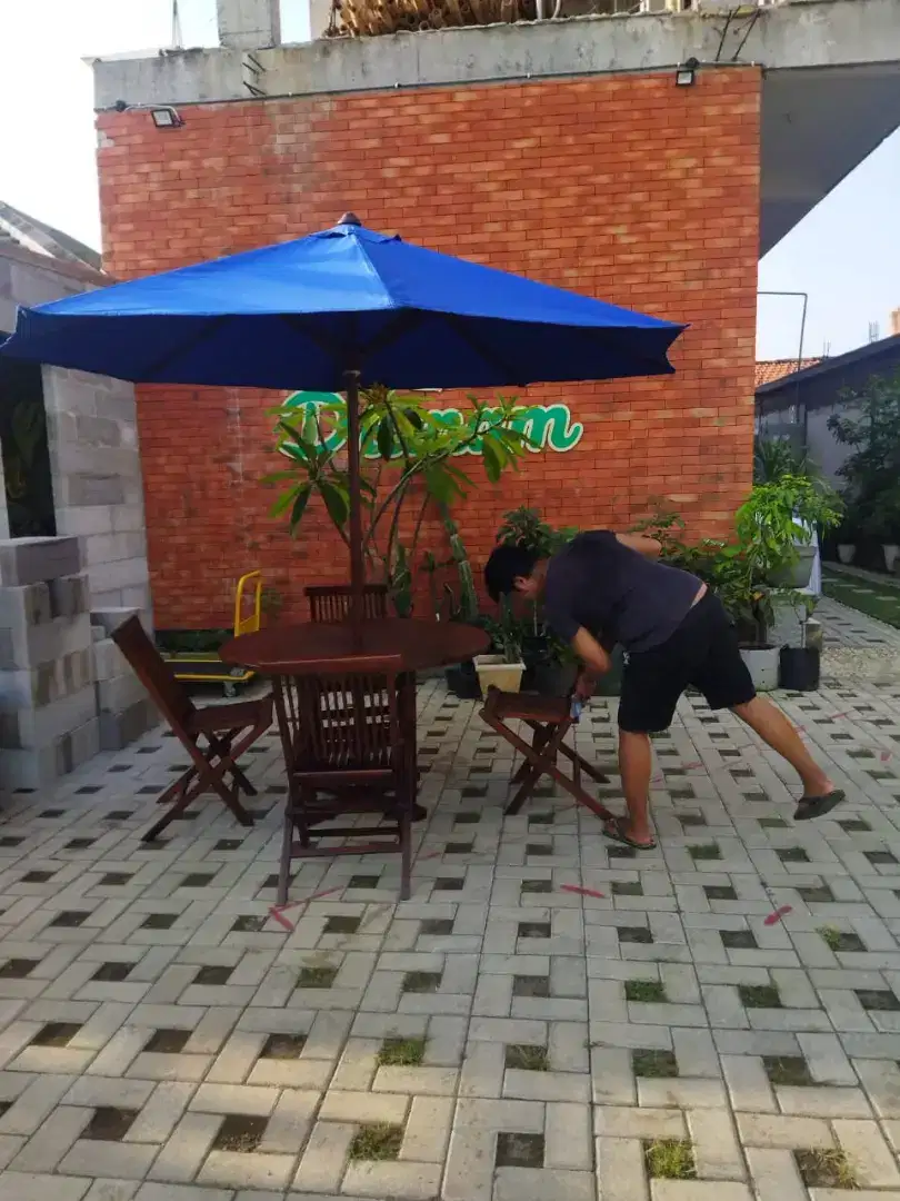 meja payung taman,meja cafe jati,meja kolam renang,meja payung santai