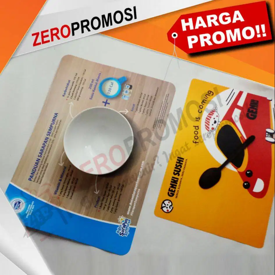 Souvenir Tatakan Alas Piring Meja Makan Bisa Custom