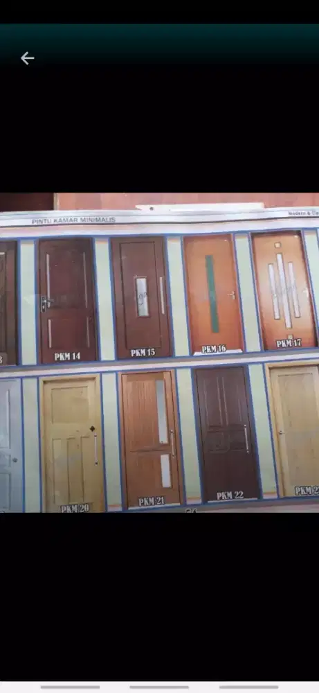 Menerima pesanan segala macam daun pintu, kusen