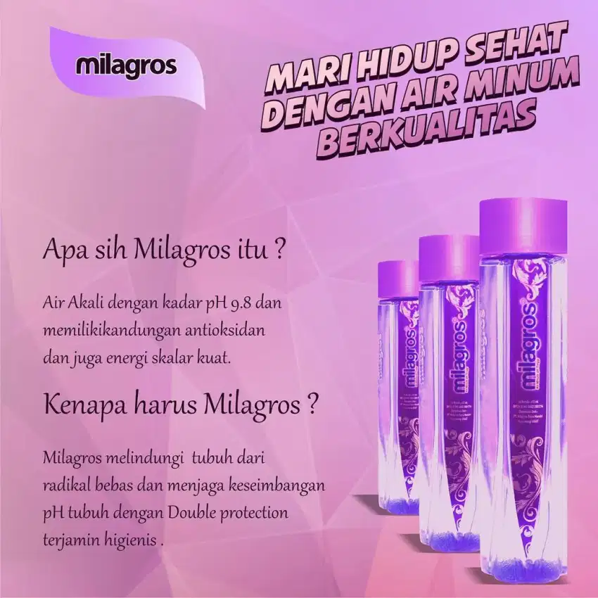 Air Minum Alkali Milagros.