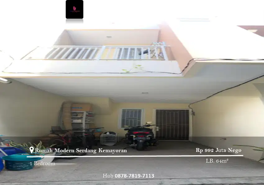 Dijual Rumah Modern Serdang Kemayoran