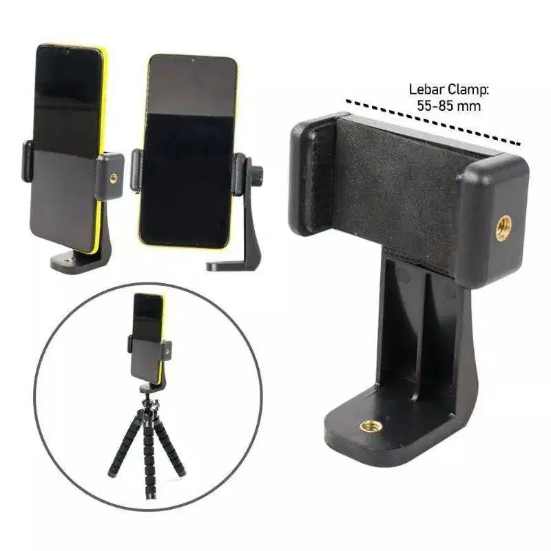 Holder HP Holder Handphone Tongsis Tripod Universal Clamp