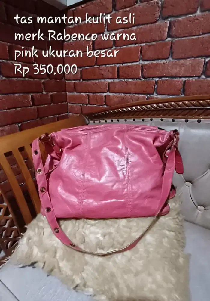 Tas kulit asli merk Rabenco