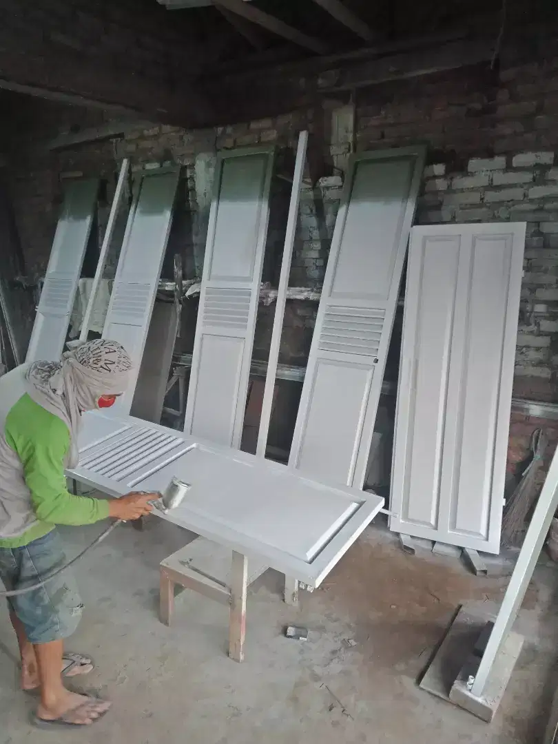 Pintu toko pintu warung pintu plat besi handerson