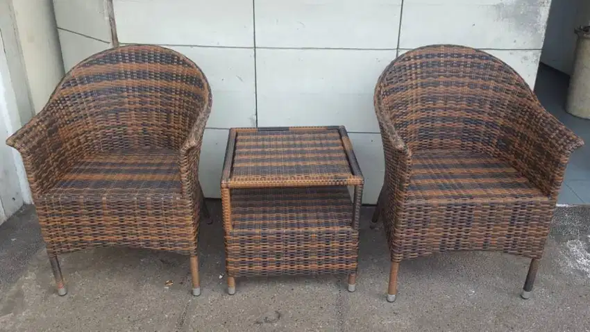 READY STOCK kursi teras rotan sintetis