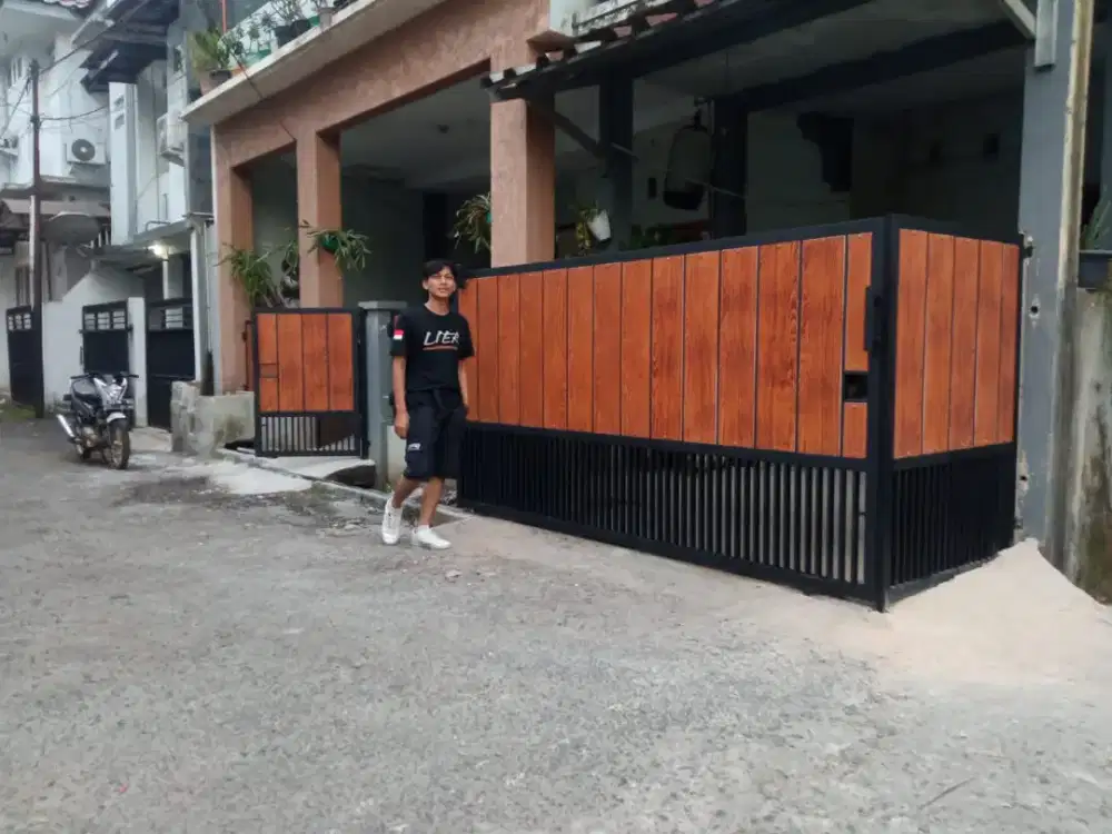 Pagar besi hollow grc papan