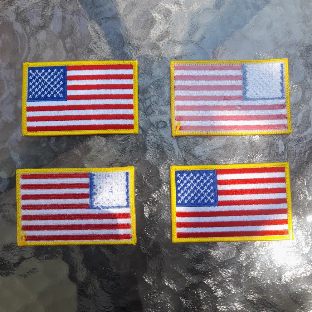 patch flag of the USA emblem bordir bendera Amerika