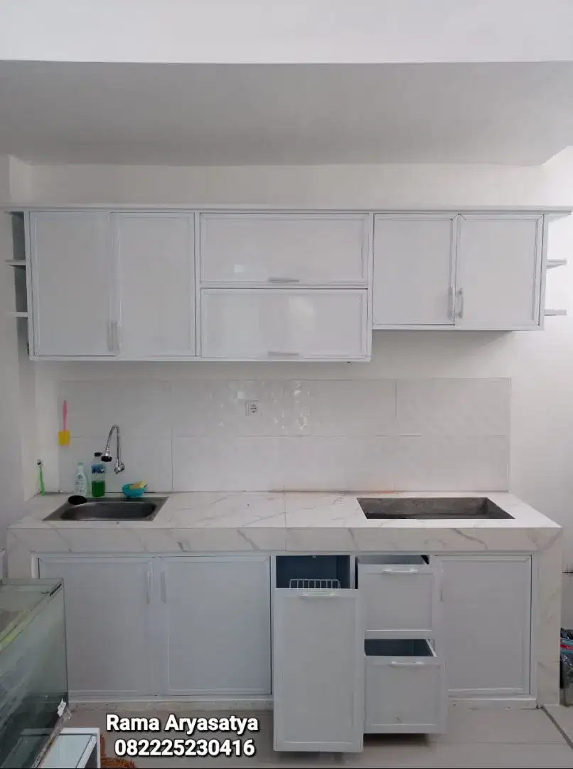 Kitchen set aluminium anti rayap murah berkualitas bergaransi
