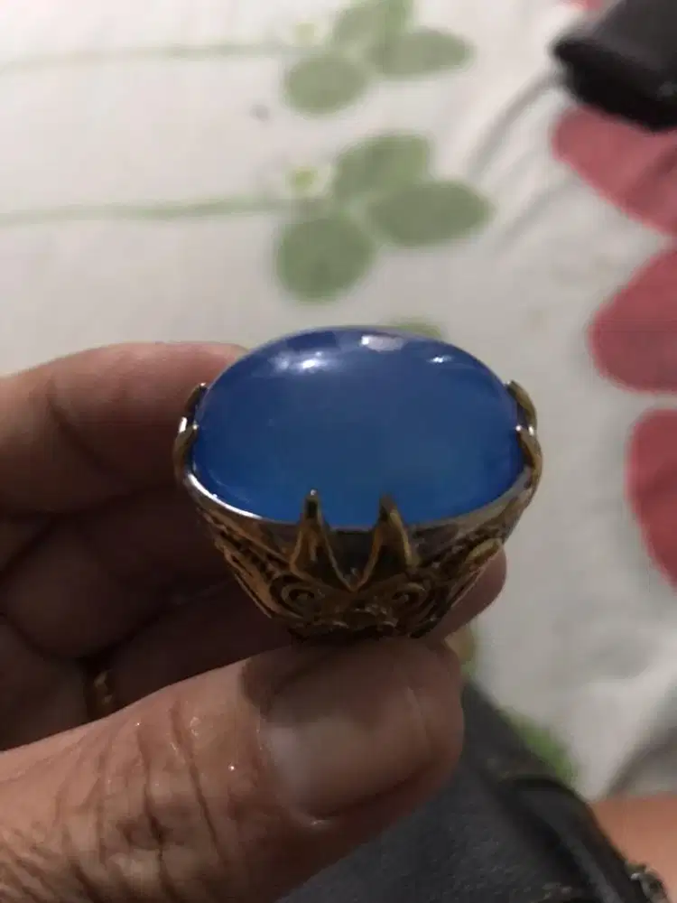 Natural Biru Langit chalcedony