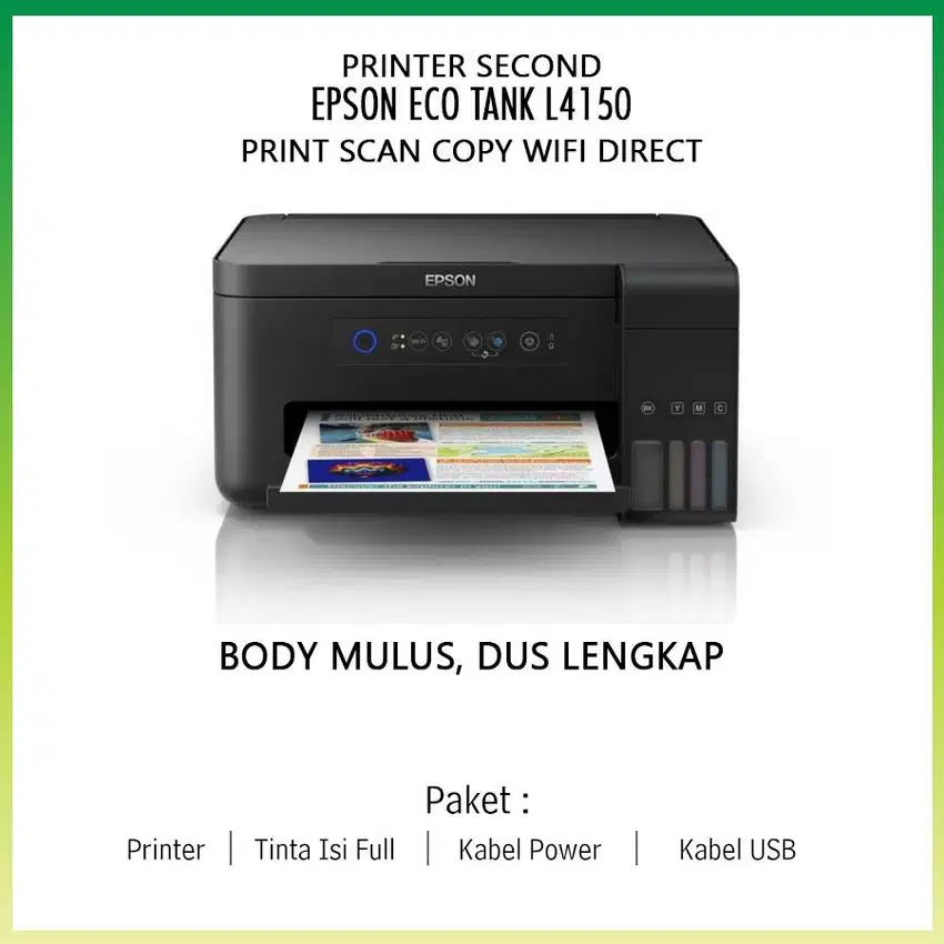 PRINTER SECOND EPSON ECOTANK L4150 PRINT SCAN COPY WIFI