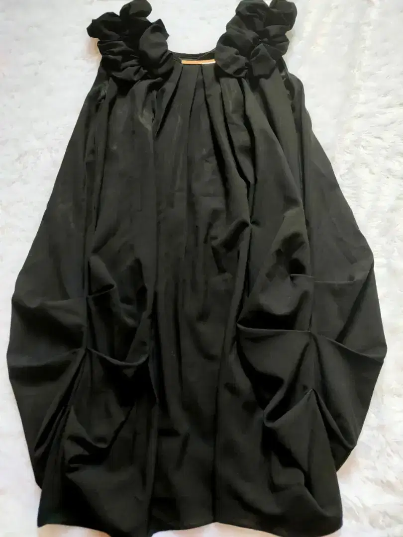 Dress Serut Hitam Size M-L