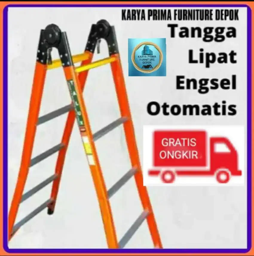Tangga Lipat, aluminium kuat awet baru 2,35 meter1.250.000 free ongkir