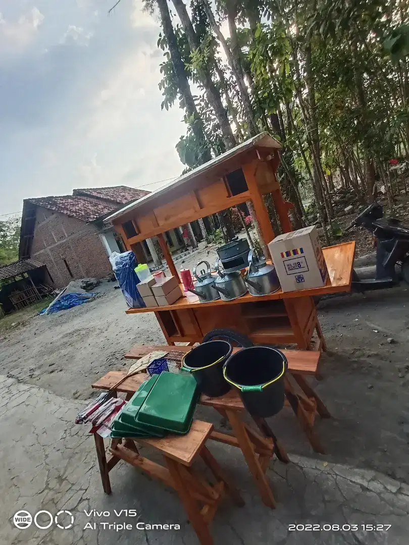 Gerobak angkringan murah
