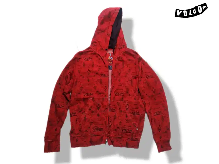 Sweater zip hoodie VOLCOM X RYAN SECKLER  pro skater series full print