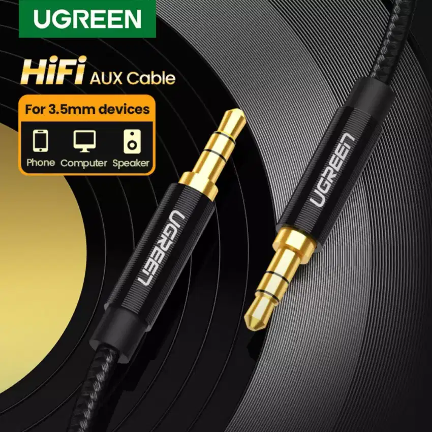 Ugreen AUX  3.5mm Cable Nylon Braided 1m Ori