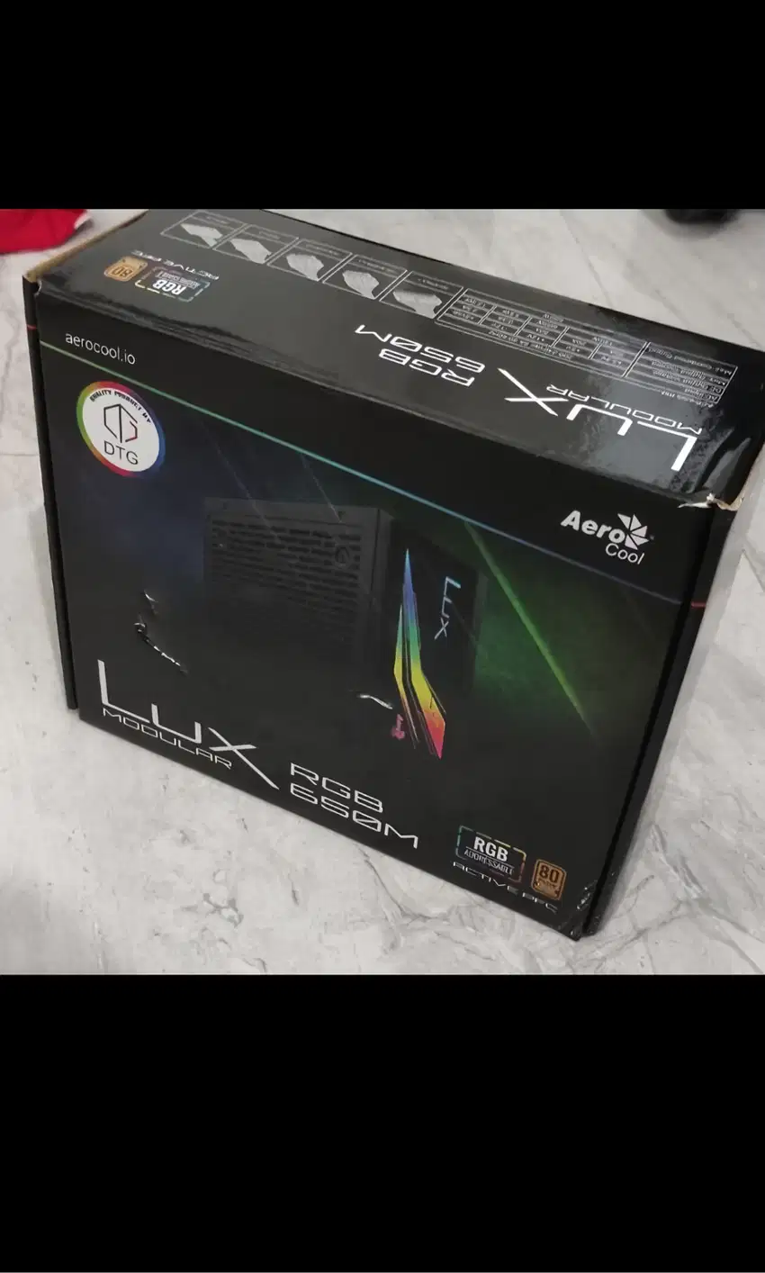 PSU AEROCOOL 650W RGB 80+ BRONZE MODULAR