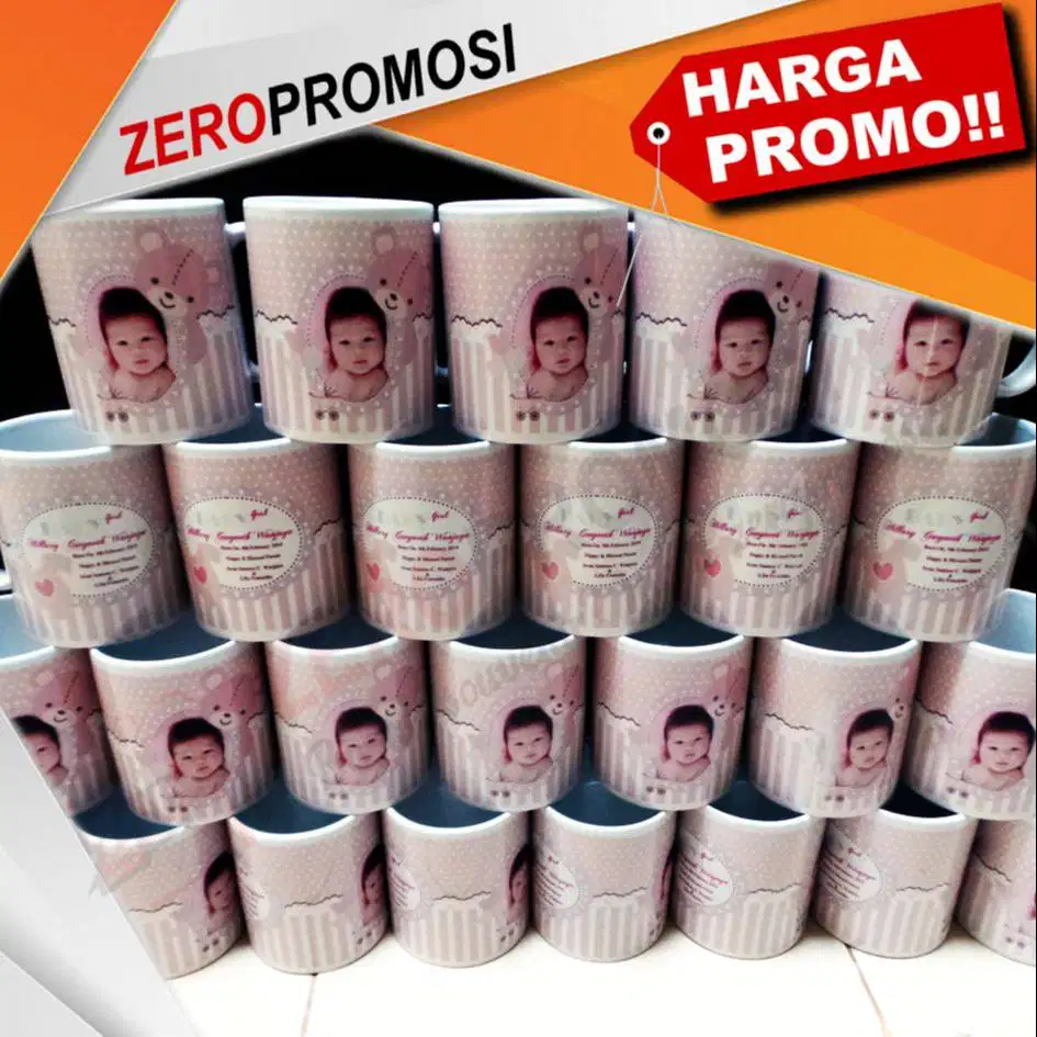 Mug Custom Cetak Mug Souvenir Mug Gift Kado Mug Ulang Tahun Mug Happy