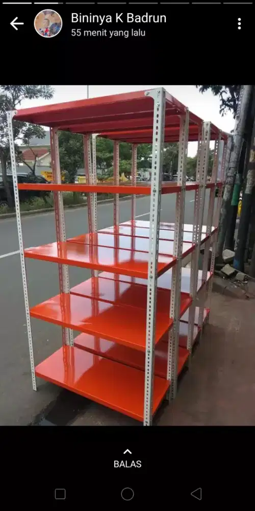 Rak besi siku lobang