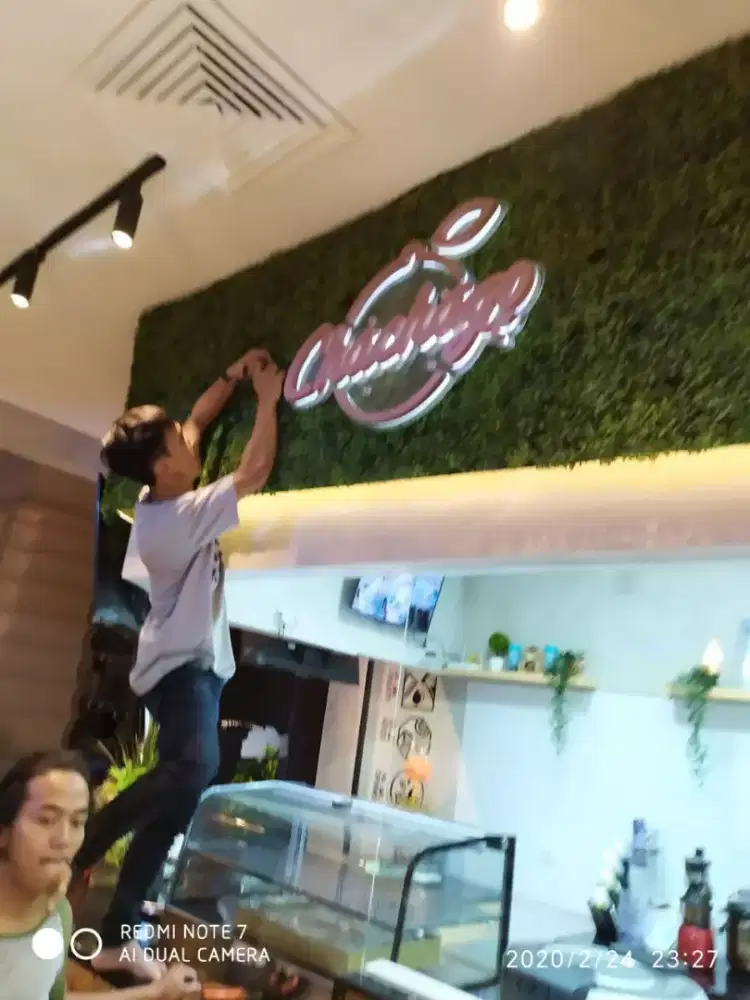 neon box & letter sighn