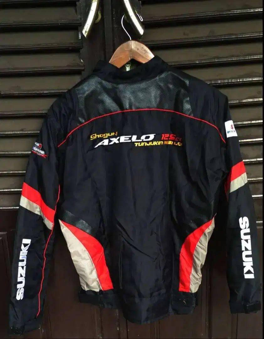 JAKET BIKER MOTOR SUZUKI AXELO AHRS RACING PRODUK ASLI ORIGINAL LANGKA