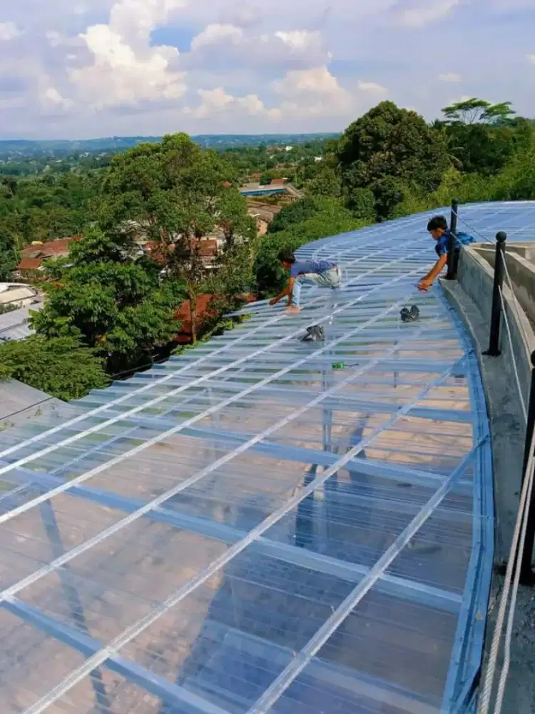 Kanopi baja ringan , Rangka baja ringan, Canopy besi ,, plafon PVC